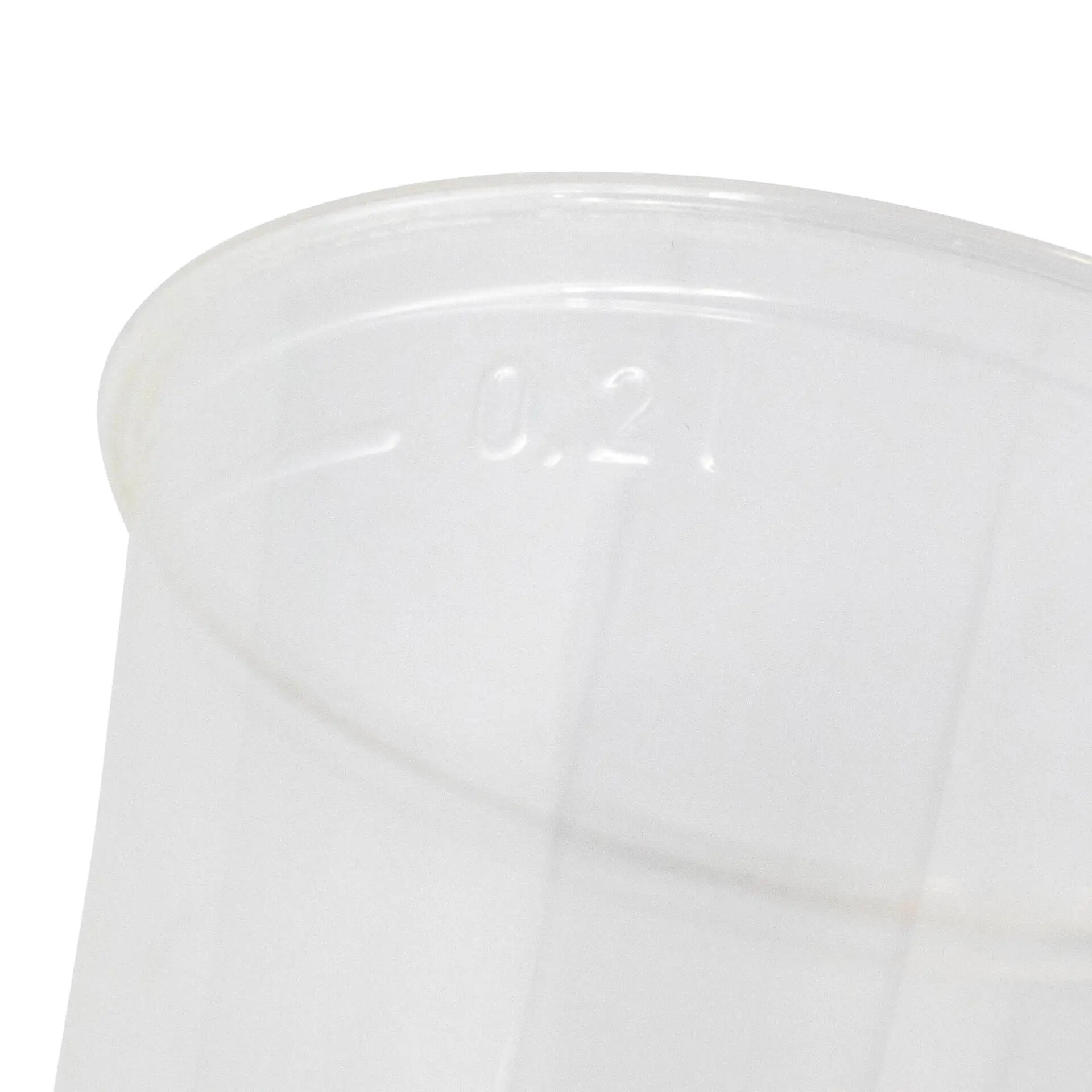 Gobelet plastique, transparent en PLA, 20 cl / 8 oz, Ø 71 mm