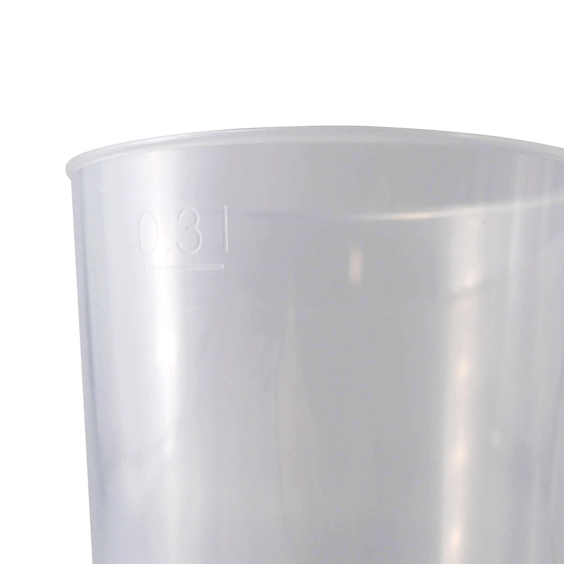 Mehrwegbecher 300 ml, Ø 77 mm, PP, transparent