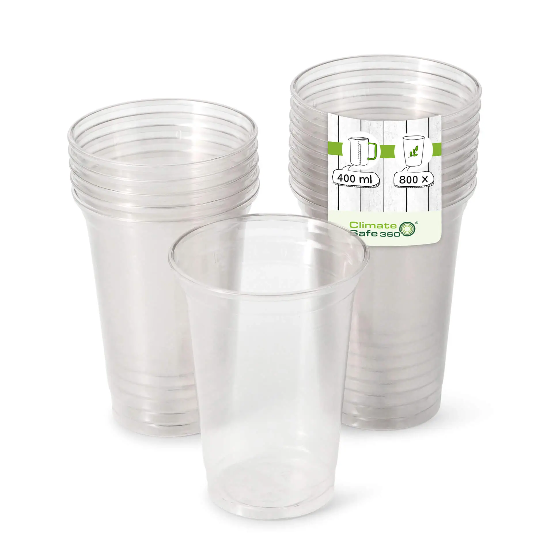 Gobelet transparent en rPET 40 cl / 16 oz, Ø 95 mm